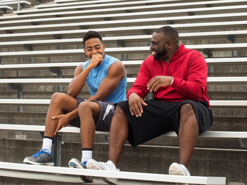 Mentors supporting students